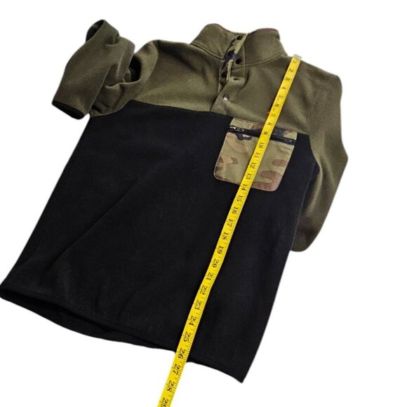 Polo Ralph Lauren Mens Colour Blocked Fleece Snap Pullover Sweater Size Small - Picture 5 of 9